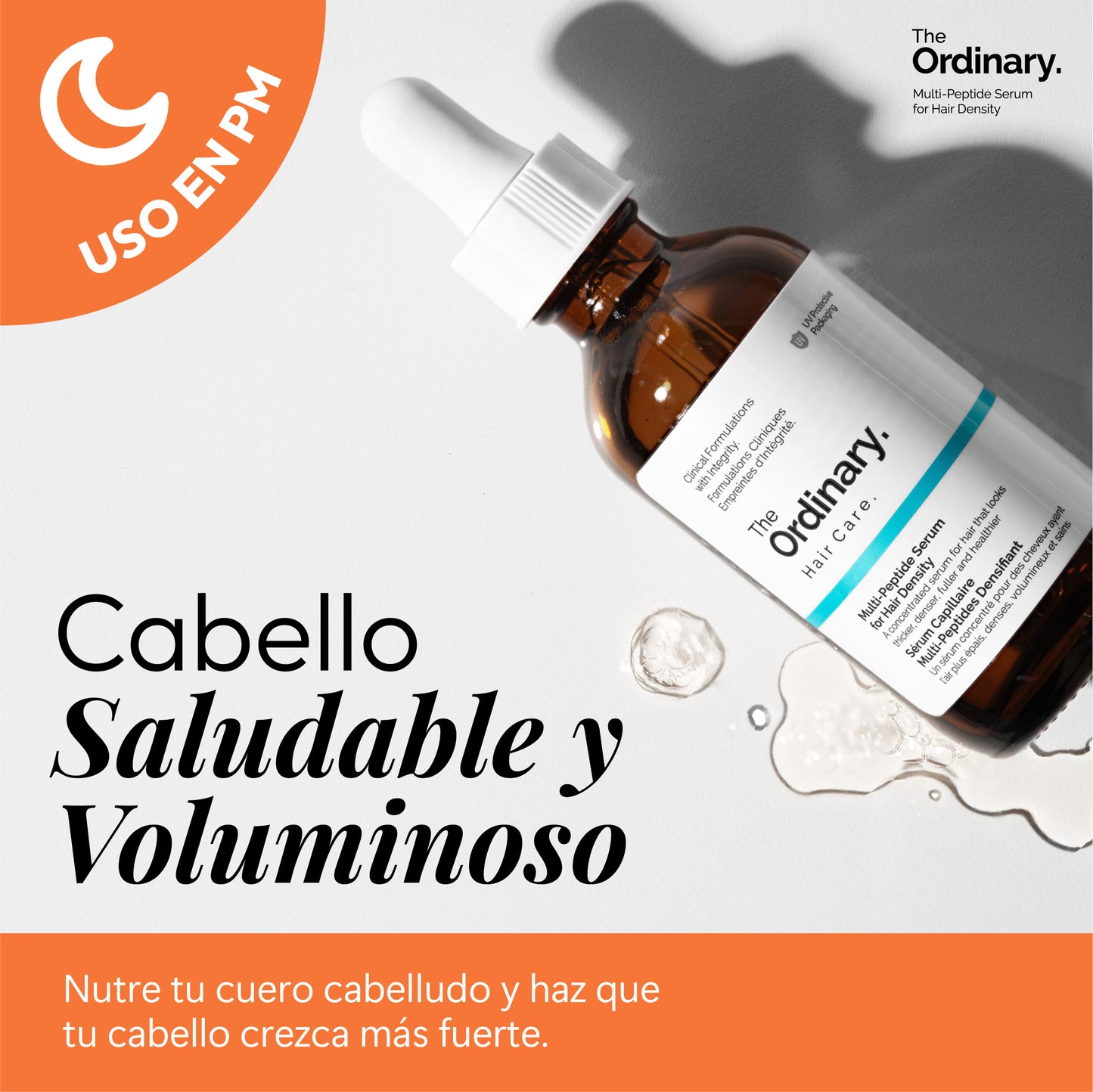The Ordinary™ – Suero capilar multipeptídico para densidad